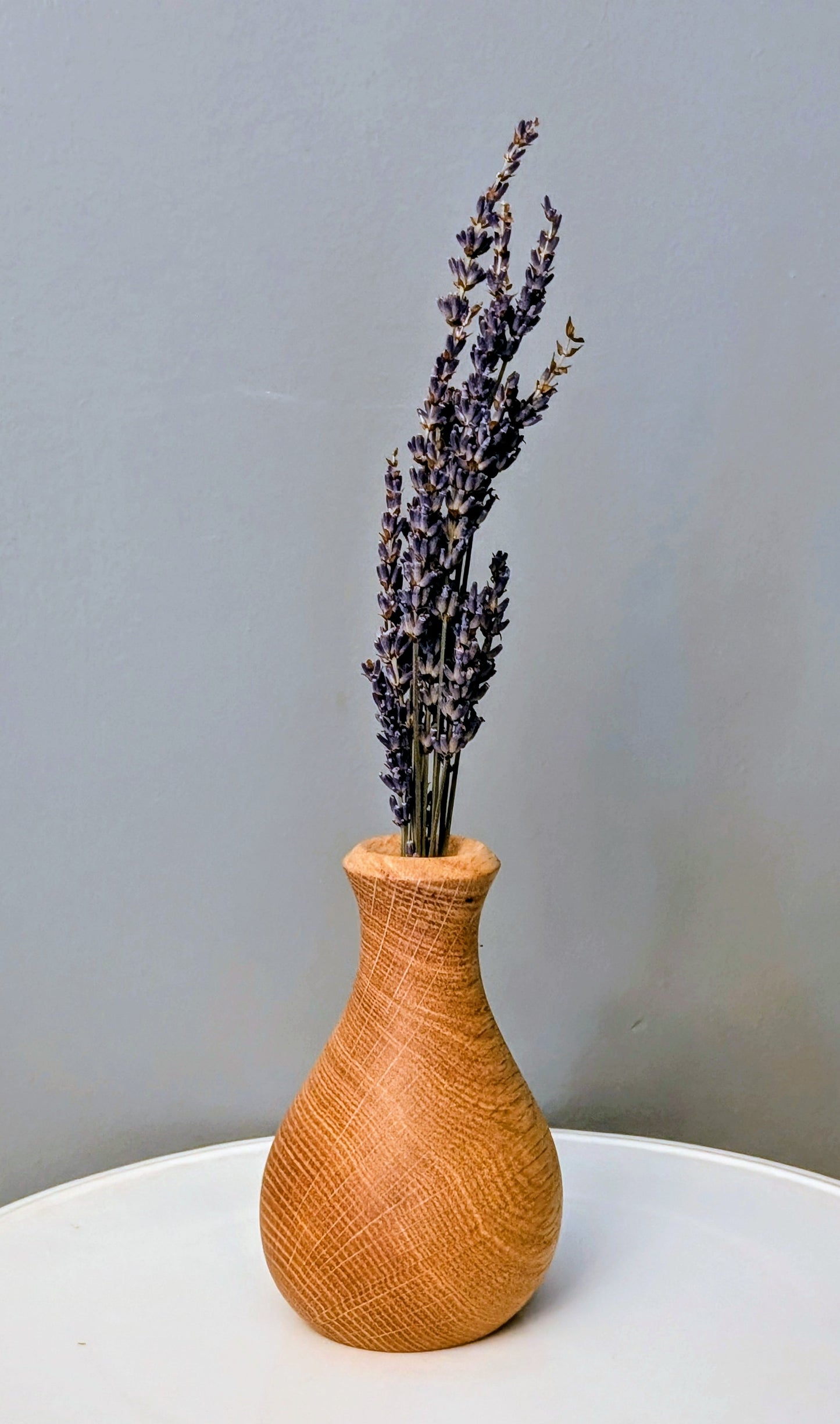 Cross Grain Red Oak Dry Vase