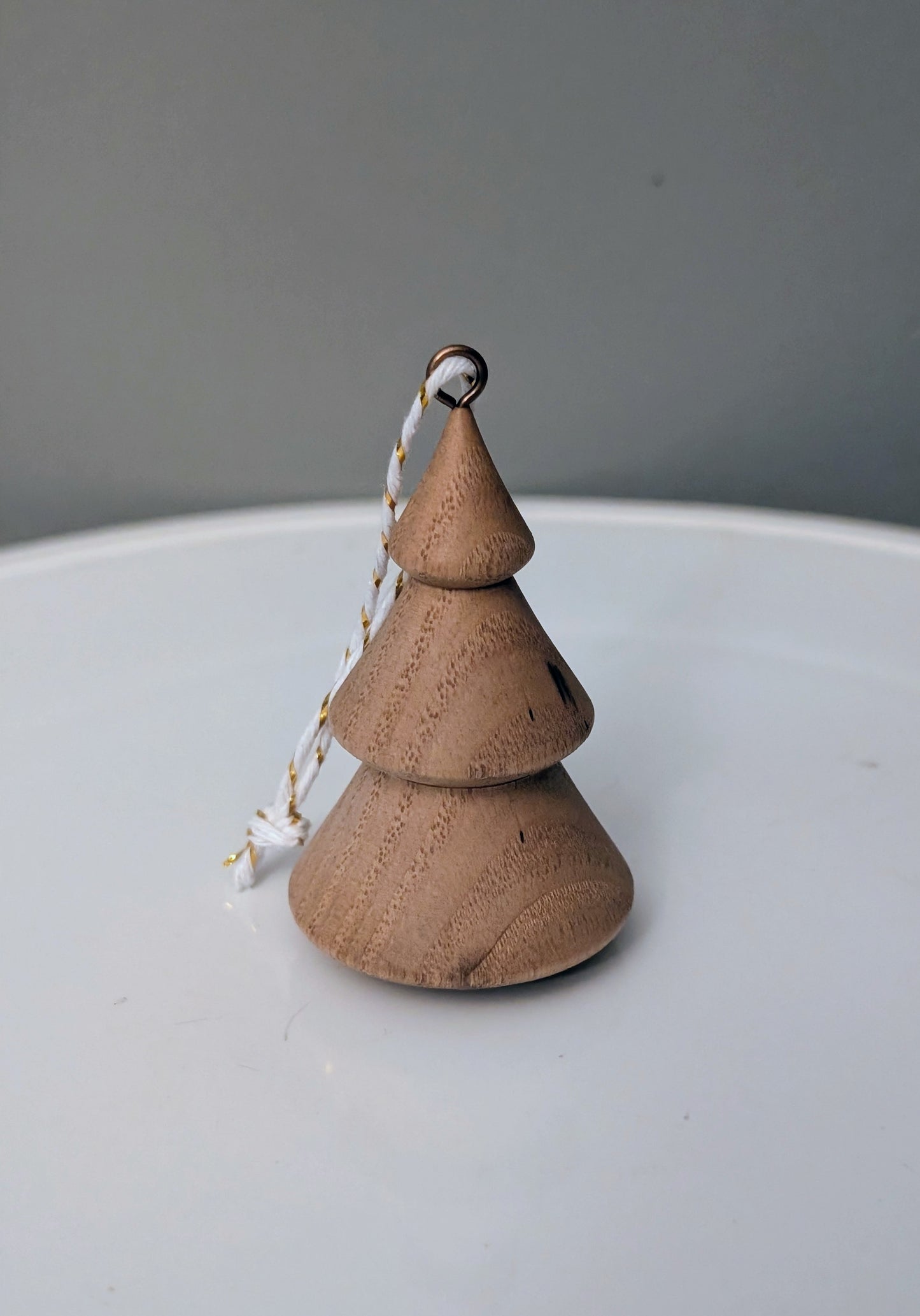 American Chestnut Hand Turned Tree Ornament #127