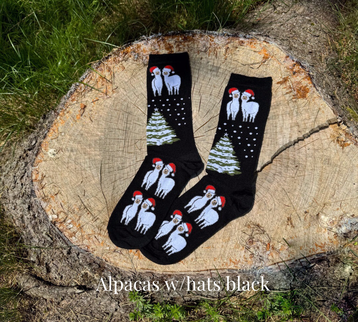 Christmas Alpaca Socks