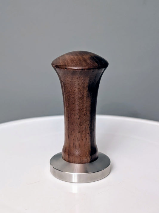 Hand Turned Black Walnut Espresso Tamper #186