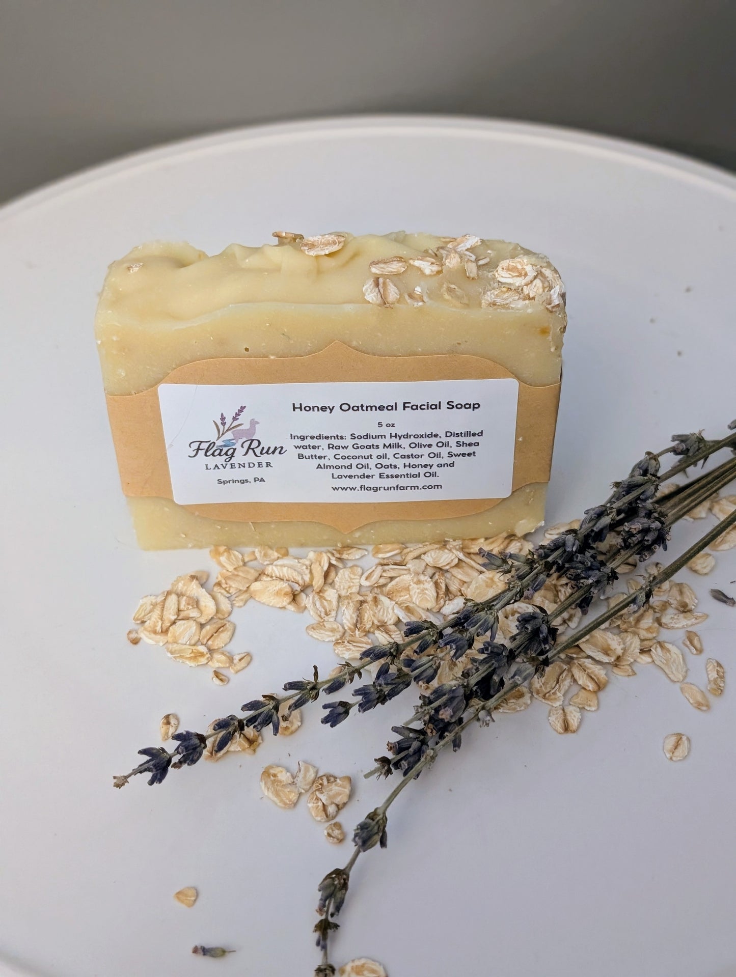 Lavender Honey and Oatmeal Facial Soap