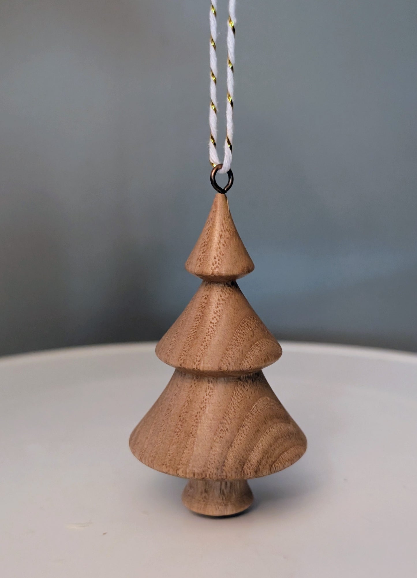 American Chestnut hand turned ornament #173
