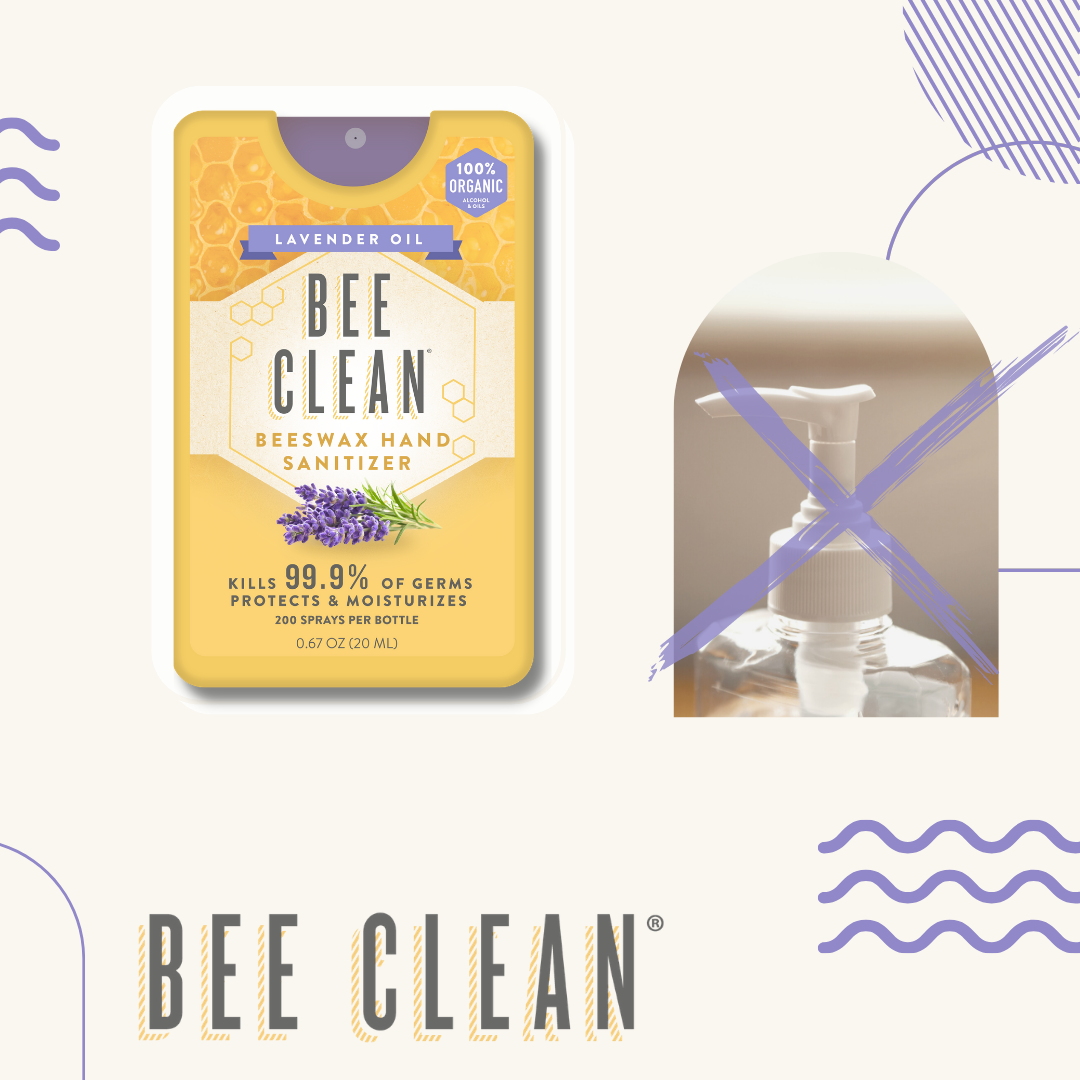 Bee Clean Organic Beeswax Lavender Hand Sanitizer