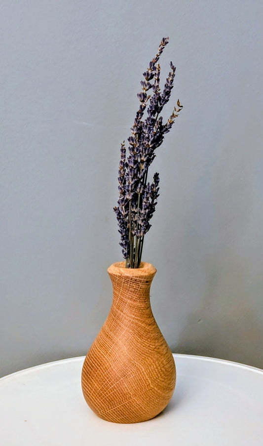 Cross Grain Red Oak Dry Vase
