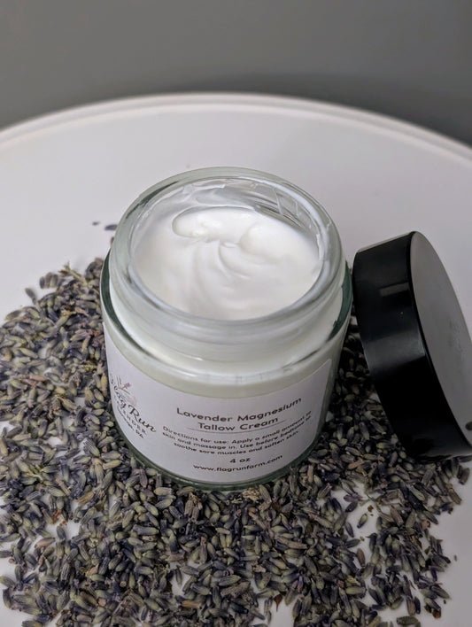 Lavender Magnesium Tallow Cream