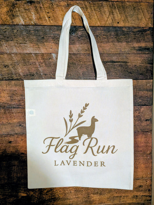 Flag Run Lavender Canvas Tote Bag