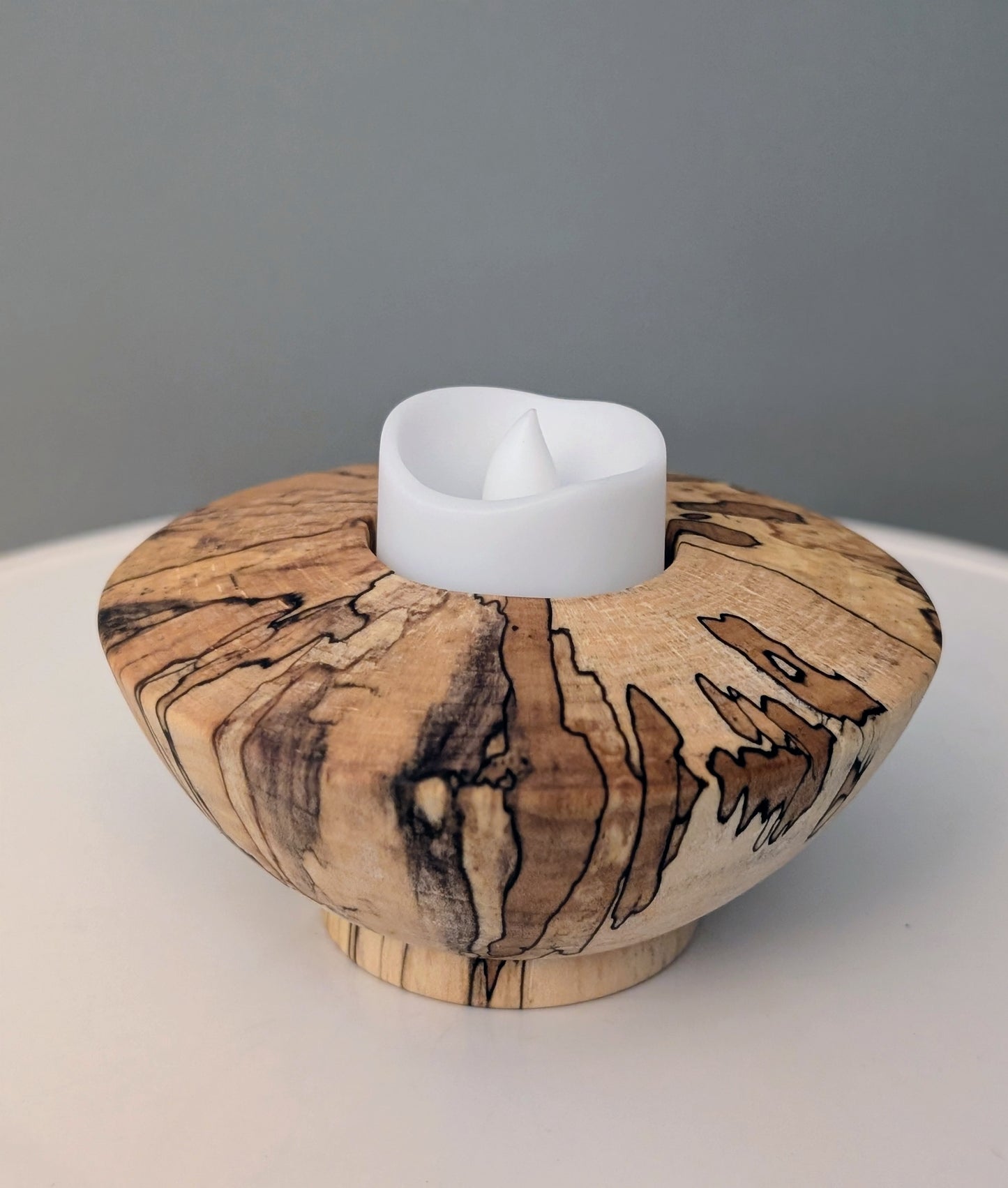 Spalted Maple Tea Light Holder #284