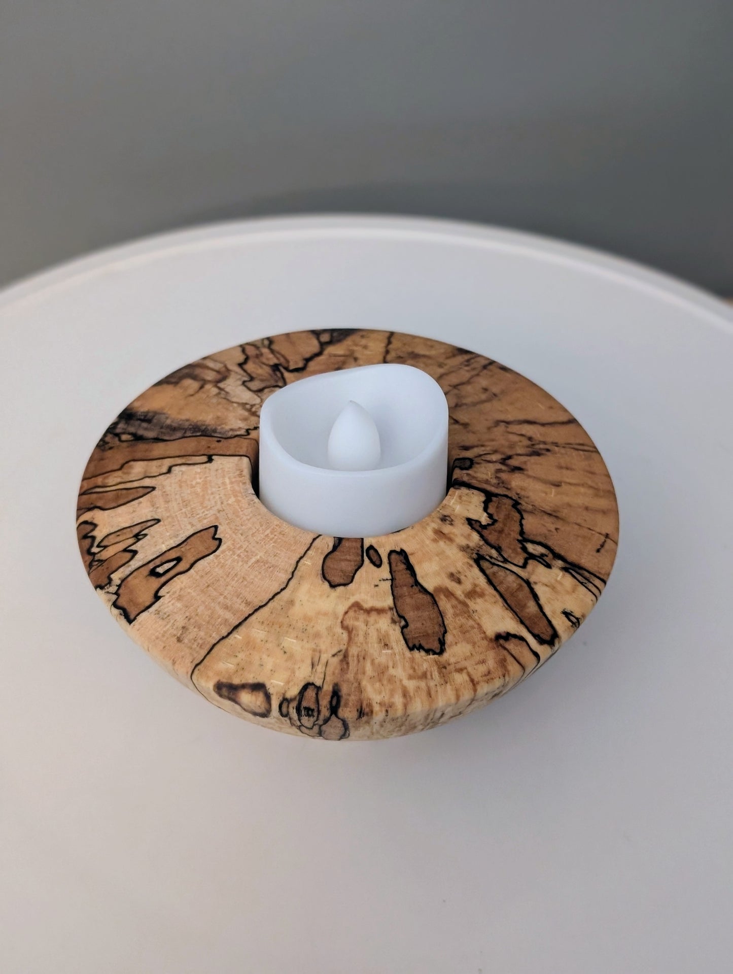 Spalted Maple Tea Light Holder #284