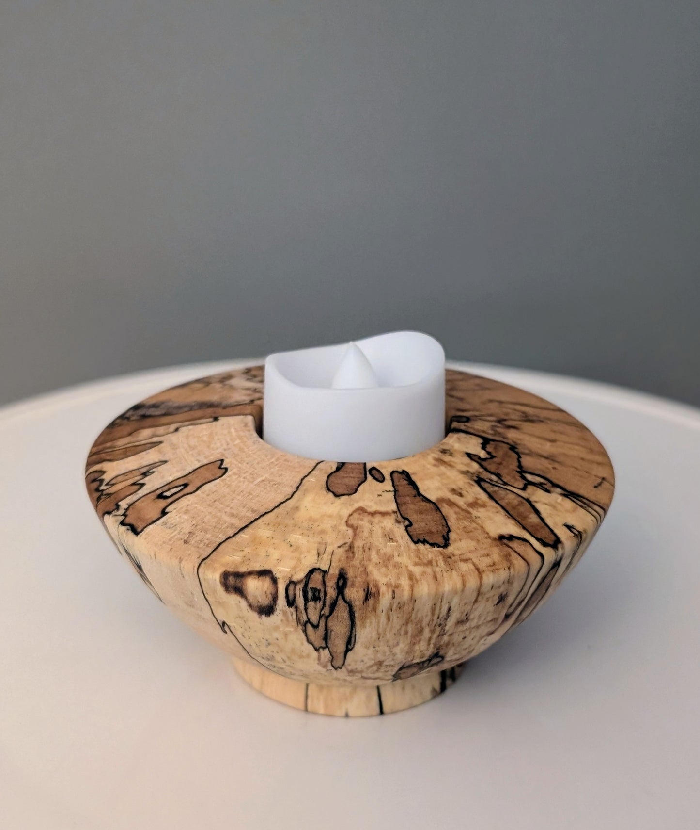 Spalted Maple Tea Light Holder #284
