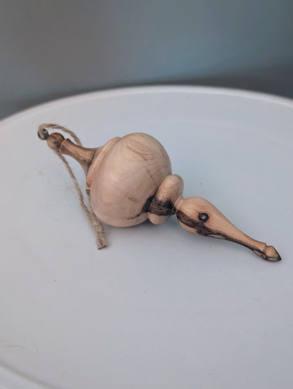 Spalted Maple Ornament #304
