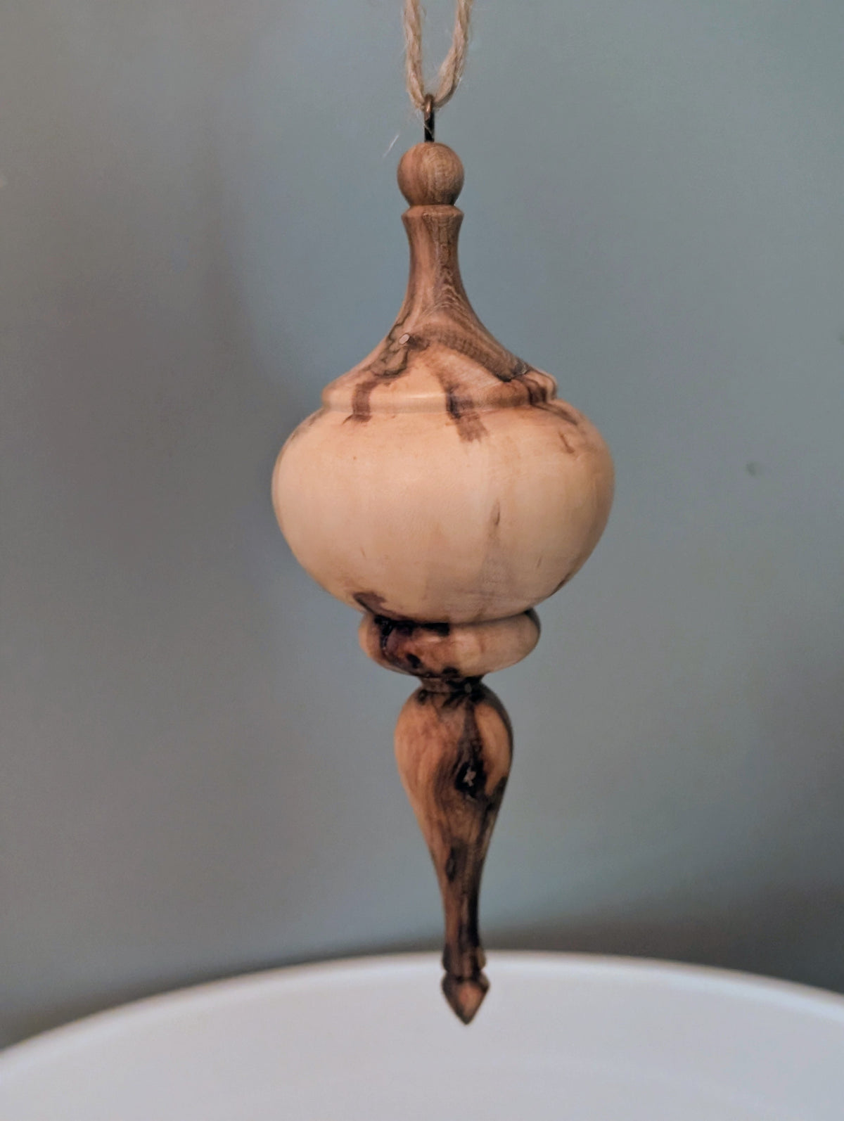 Spalted Maple Ornament #304