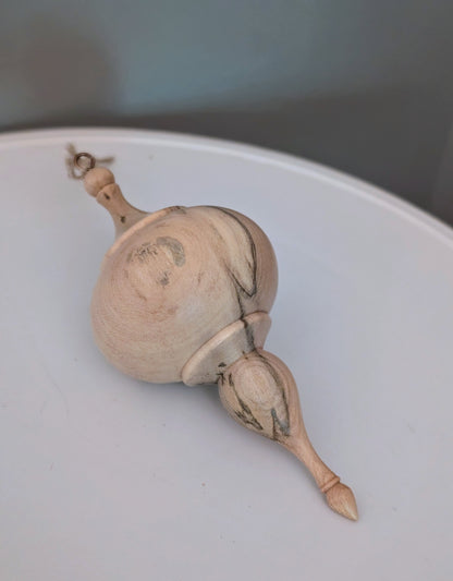 Spalted Maple Ornament #303