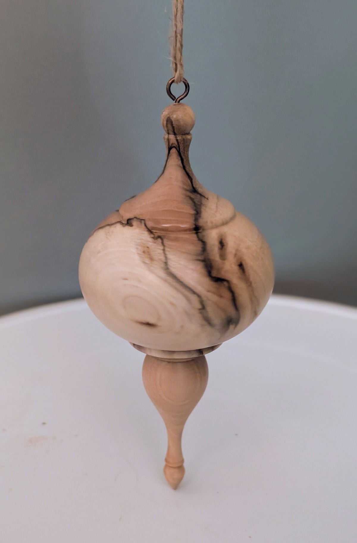 Spalted Maple Ornament #303