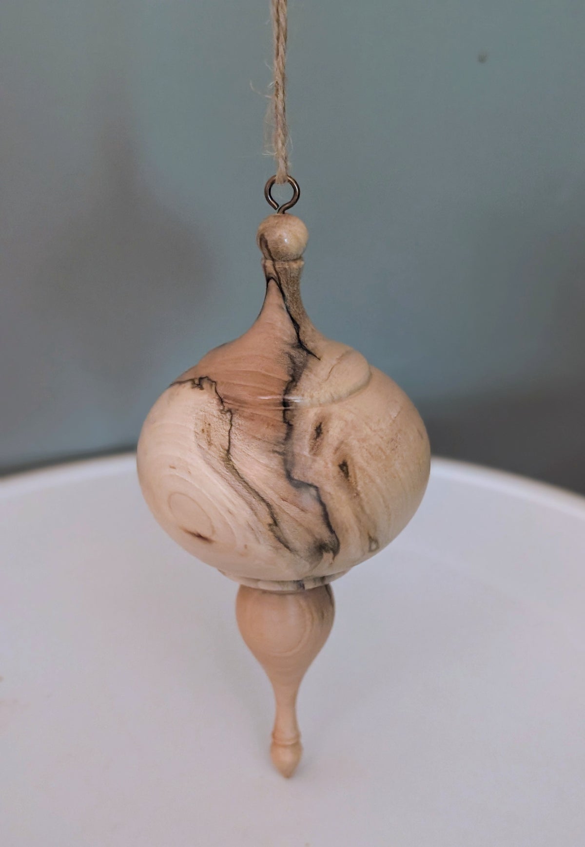 Spalted Maple Ornament #303