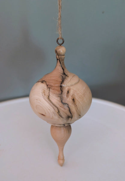 Spalted Maple Ornament #303