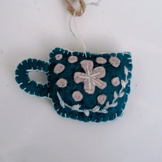 Tea cup ornament