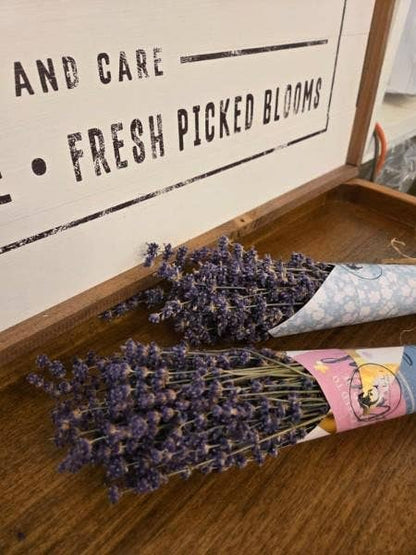 Lavender Posy Bouquet - Farm-Grown Dried Lavender