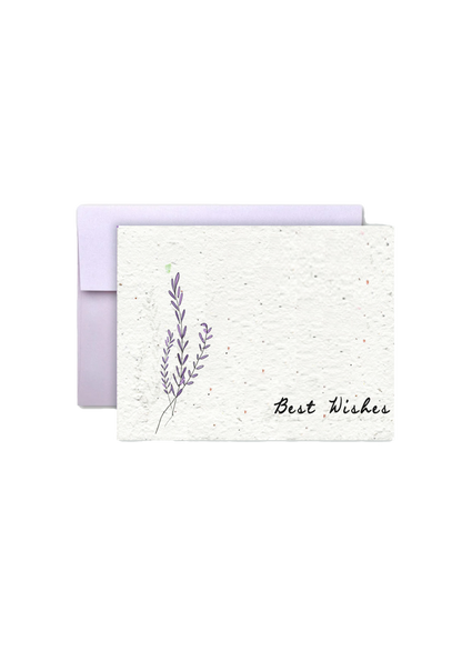 Blooming Wishes Eco-Friendly Seed Paper Greeting Card