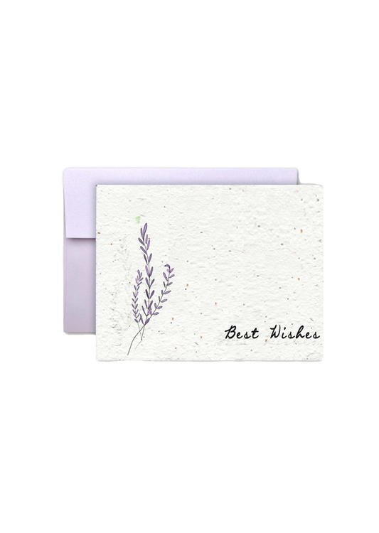 Blooming Wishes Eco-Friendly Seed Paper Greeting Card