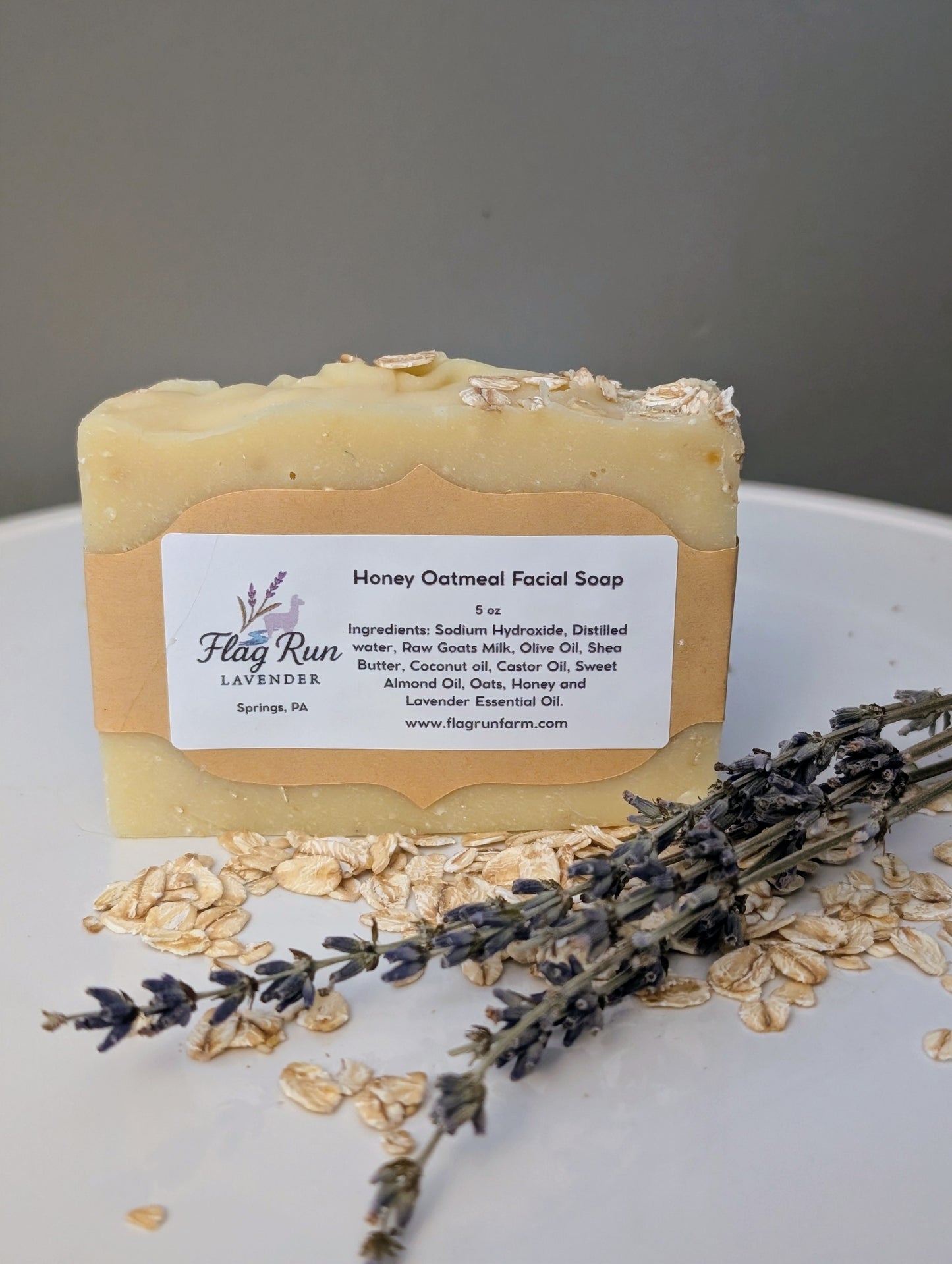 Lavender Honey and Oatmeal Facial Soap