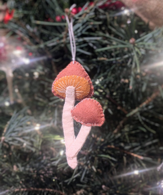 Mushroom ornament