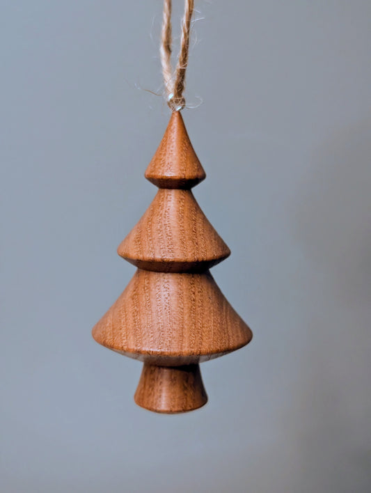 American Chestnut Christmas Tree Ornament - Reclaimed Barn Wood