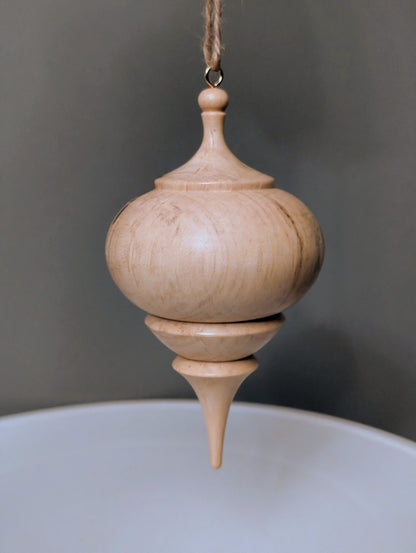 Spalted Maple Ornament #209