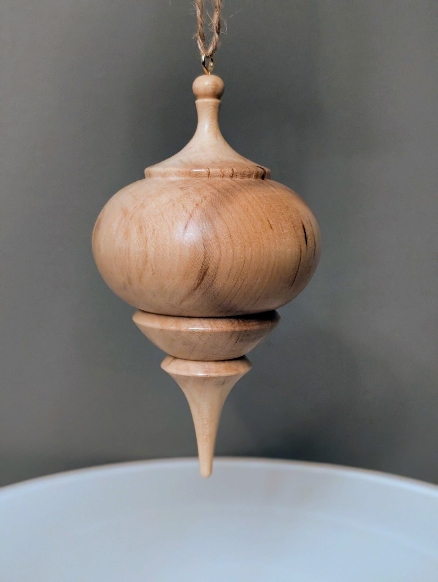 Spalted Maple Ornament #209