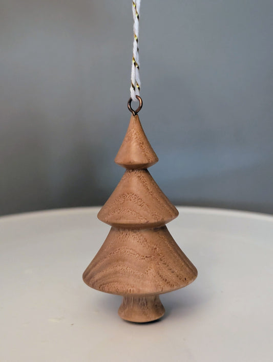 American Chestnut hand turned ornament #173