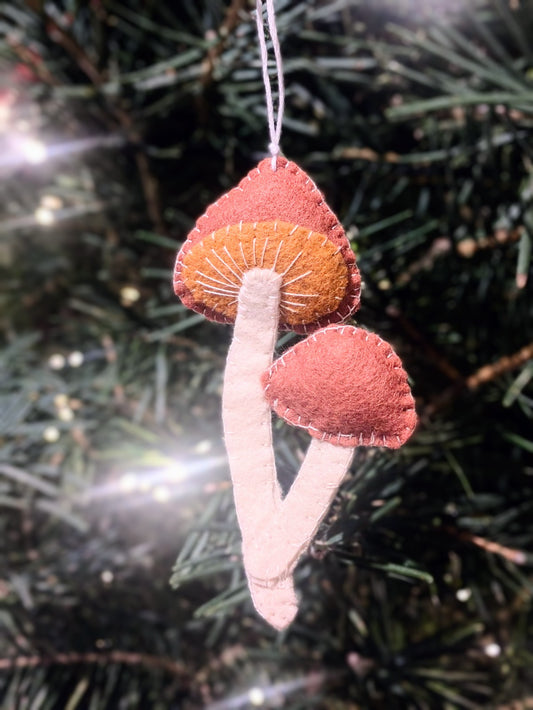 Mushroom ornament