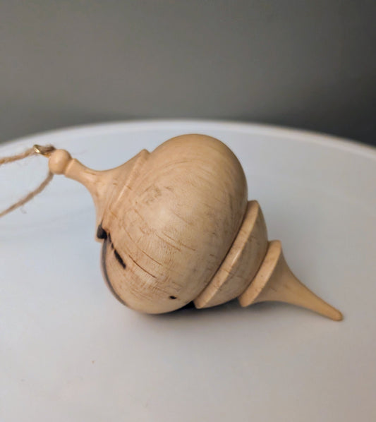 Spalted Maple Ornament #209