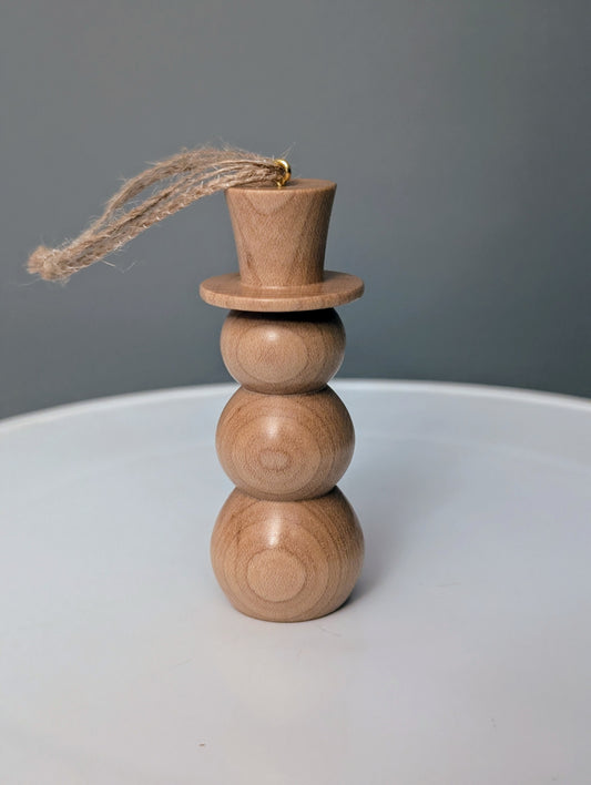 Maple Snowman Ornament