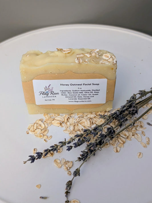 Lavender Honey and Oatmeal Facial Soap