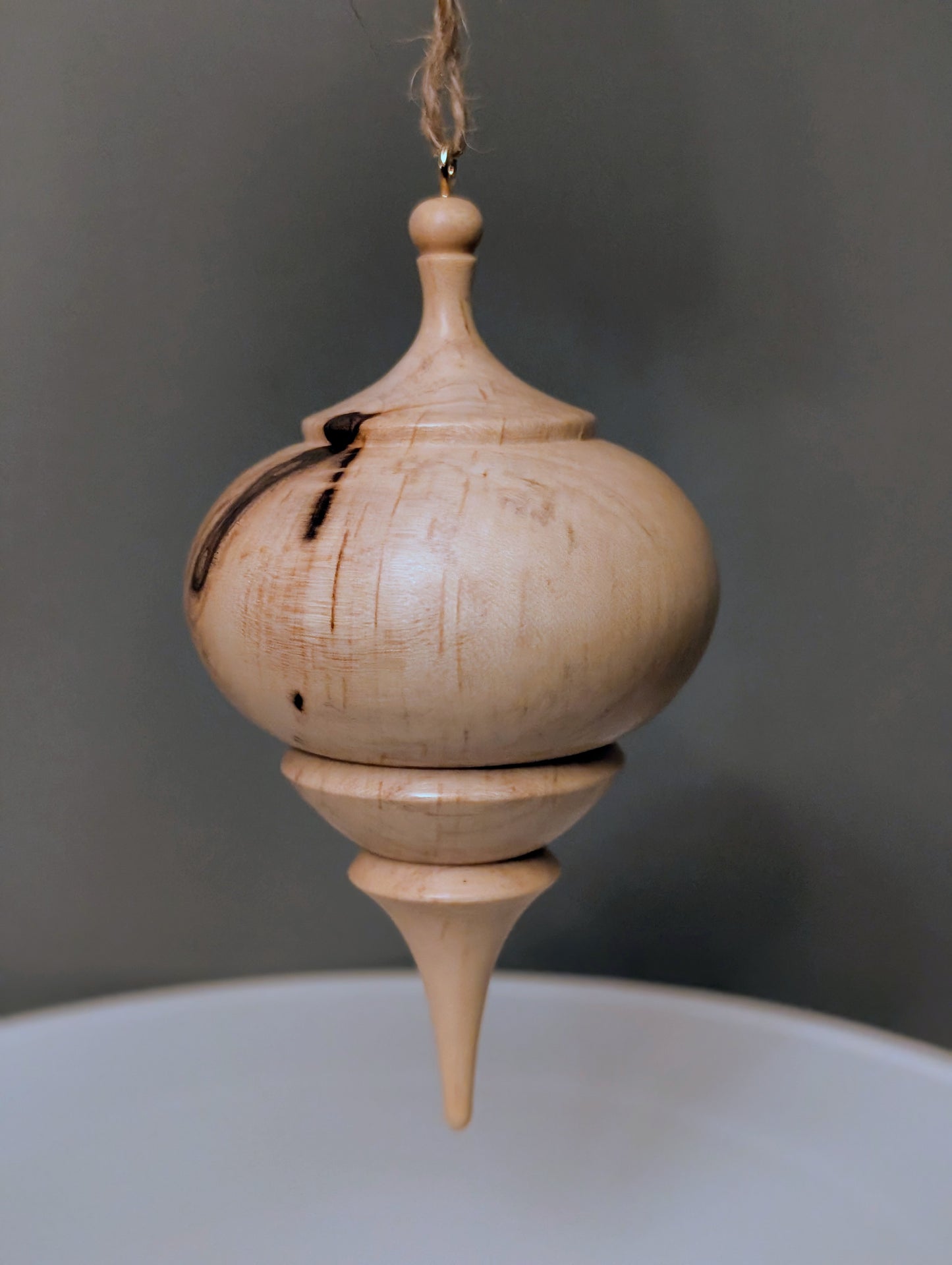 Spalted Maple Ornament #209